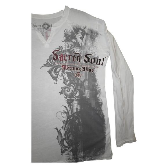 Sacred Soul Tattoo Graphic Long Sleeve – L – Made in USA - Picture 2 of 7